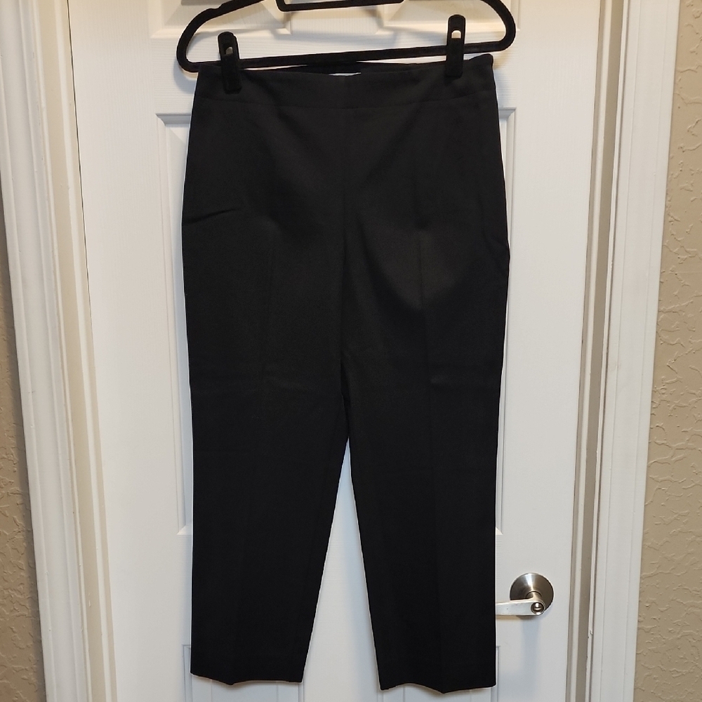 NWT Talbots Black Heritage Cropped Slimming  Pants sz 8